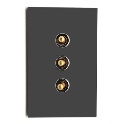 Cape Toggle - Black with Chrome and Gold Toggle