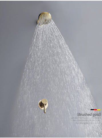 Brushed Gold Shower Mixer #202346