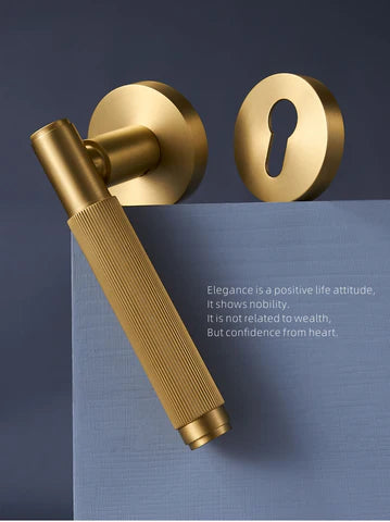 Brushed Gold Door Handle #202344