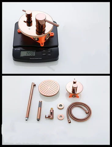 Rose Gold Shower With Hand Shower #20228