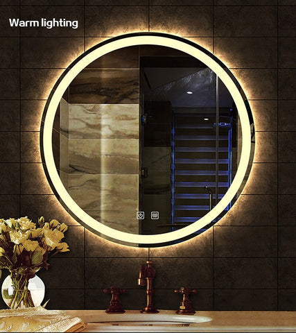 Round Smart Make-up Mirror With LED Light