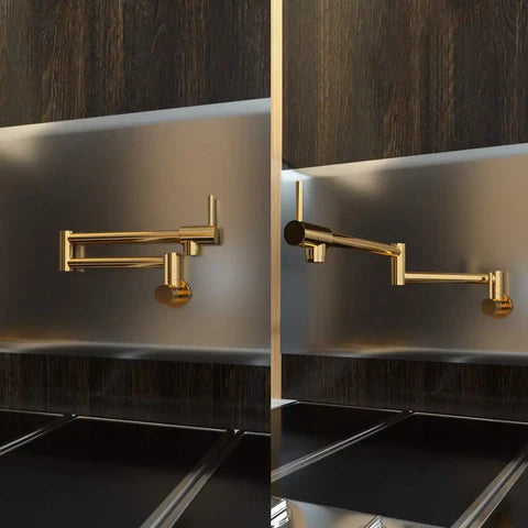 Modern Shiny Gold Pot Filler #202422