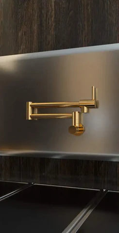 Modern Shiny Gold Pot Filler #202422