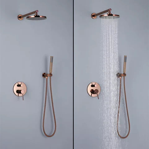 Rose Gold Shower With Hand Shower #20228