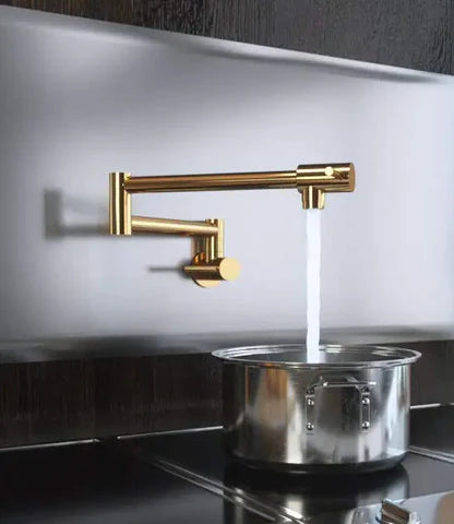 Modern Shiny Gold Pot Filler #202422