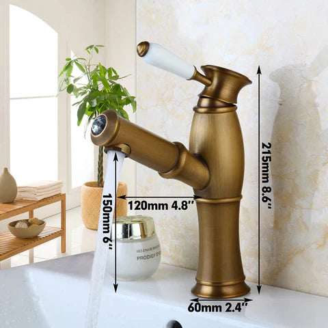 Brass Pull Out Basin Mixer #202437