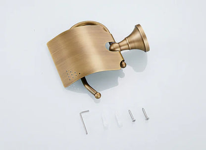Antique Brass Toilet Roll Holder #20181