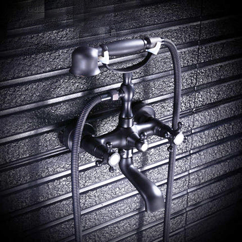 Oil Rubbed Wall Mounted Victorian Bath Mixer #20179