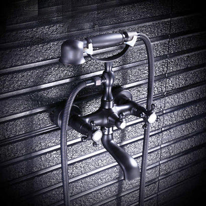 Oil Rubbed Wall Mounted Victorian Bath Mixer #20179