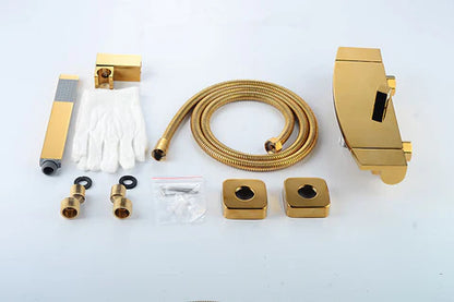 Modern Shiny Gold Bath Mixer #202339