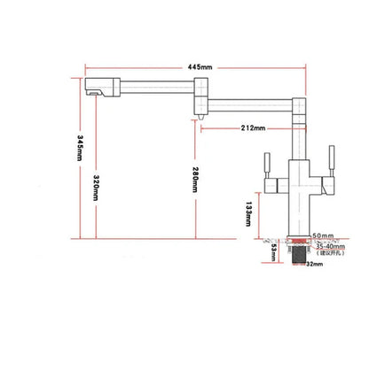 Nickel Kitchen Mixer With Water Purified Tap #202357
