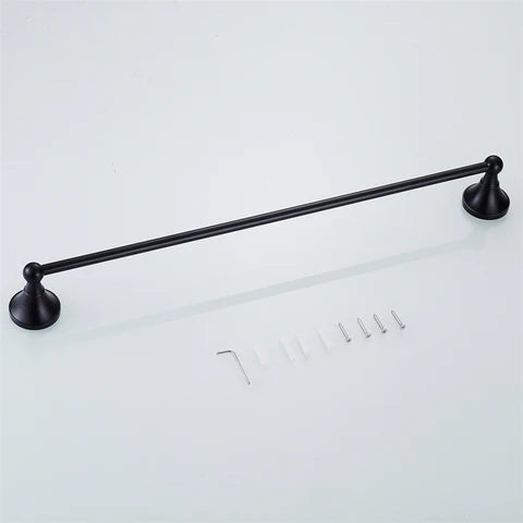 Black Antique Single Towel Rail #20194