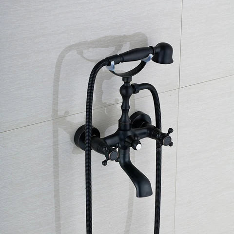 Oil Rubbed Wall Mounted Victorian Bath Mixer #20179