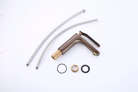 Rose Gold Top Lever Modern Basin Mixer #201776