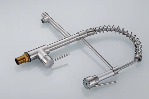Brushed Nickel Dual Kitchen Mixer #201771