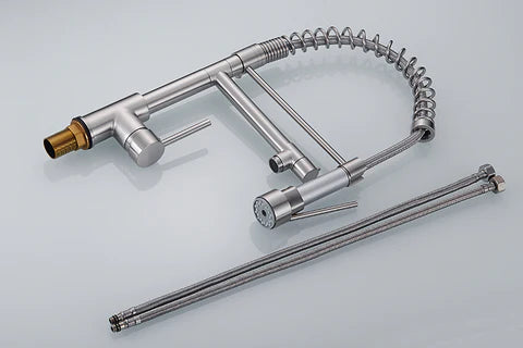 Brushed Nickel Dual Kitchen Mixer #201771
