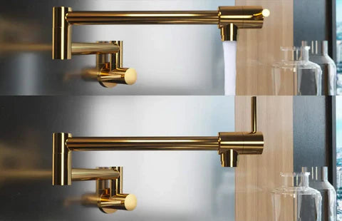 Modern Shiny Gold Pot Filler #202422