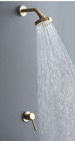 Brushed Gold Shower Mixer #202346