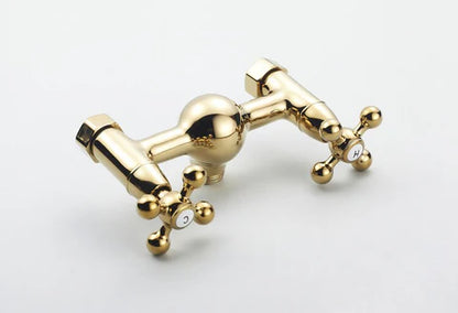 Polished Gold Wall Mounted Shower #20220