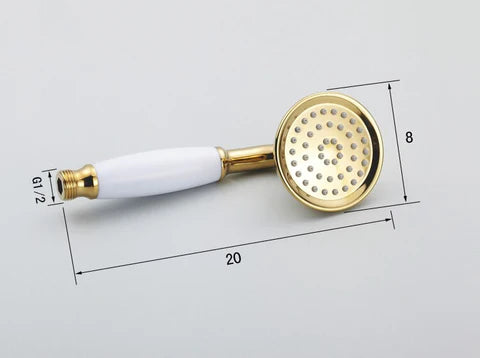 Polished Gold Wall Mounted Shower #20220