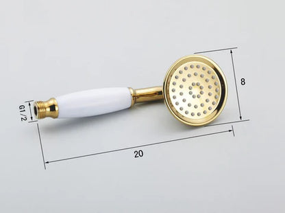 Polished Gold Wall Mounted Shower #20220