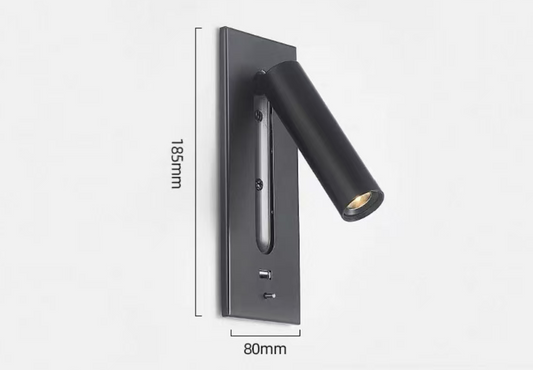Bedside Reading Lamp - Black