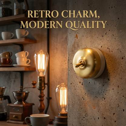 The Vintage Brass Dome - 1 Lever - 1 Way