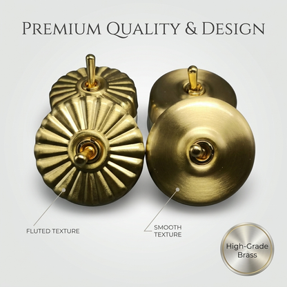 The Vintage Brass Dome - 1 Lever - 1 Way