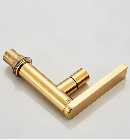 Small Shiny Gold Basin Mixer #202353