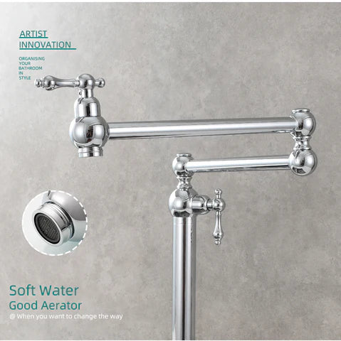 Deck Mounted Chrome Pot Filler #202315