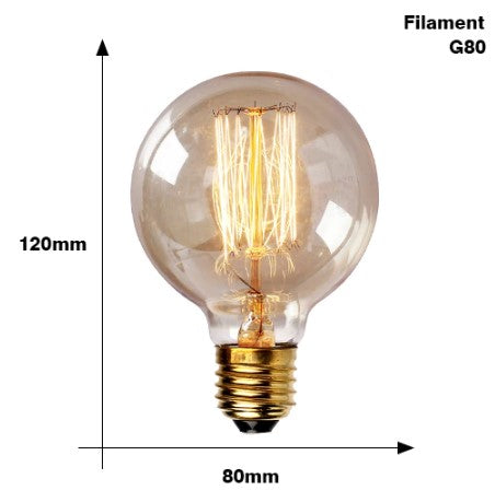 40W Edison Vintage Incandescent Light Bulb 220-240V