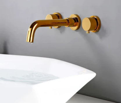Gold Modern Wall Mount Mixer #20112