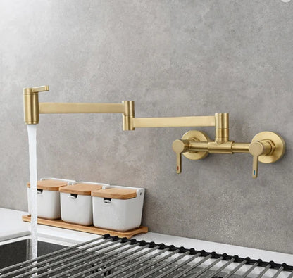 Brushed Gold Pot Filler/Kitchen Mixer #20258