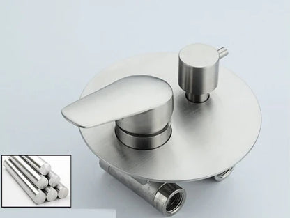 Brushed Nickel Shower with Bath Spout #20233