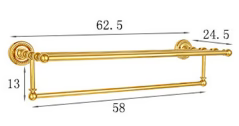 Shiny Gold Towel Rack #20237