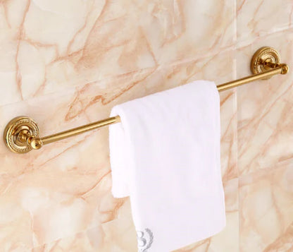 Shiny Gold Single Towel Rail #20239