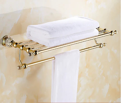 Gold Crystal Towel Rack #20250