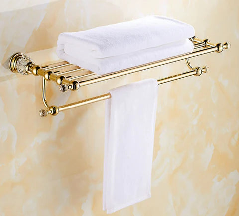 Gold Crystal Towel Rack #20250