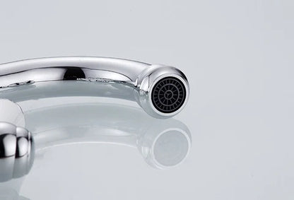 Chrome Basin Mixer Crystal #202545