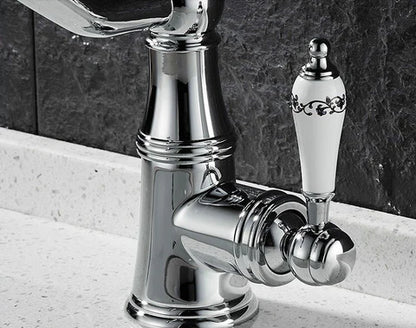 Chrome Basin Mixer Crystal #202545