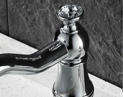 Chrome Basin Mixer Crystal #202545