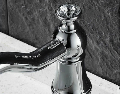 Chrome Basin Mixer Crystal #202545