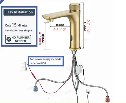 Brushed Gold Sensor Mixer #202312