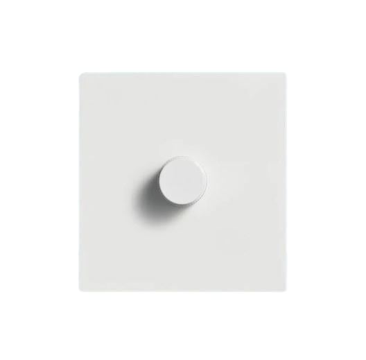 Sleek White Light Switch - Dimmer