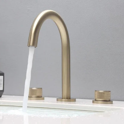 Brushed Gold Basin/Bath Mixer #202436
