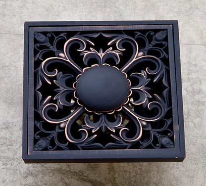 Black Filigree Shower Trap #201913
