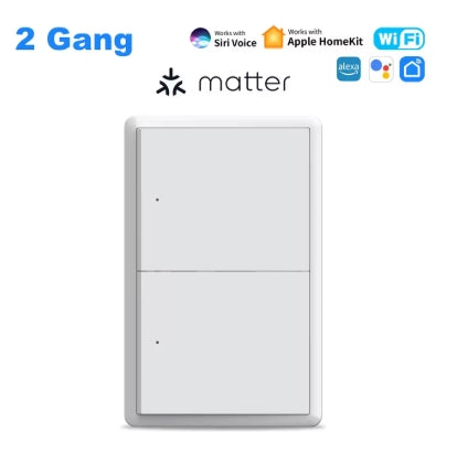Matter WiFi Smart Wall Light Switch – 1–4 Lever