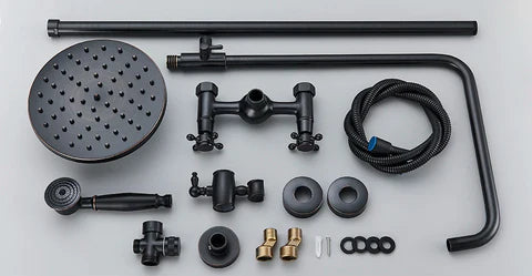 Oil Rubbed Black Antique Wall Mounted Shower #201718