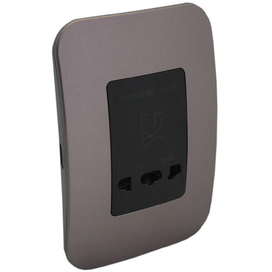 Shaver Wall Socket - Bronze