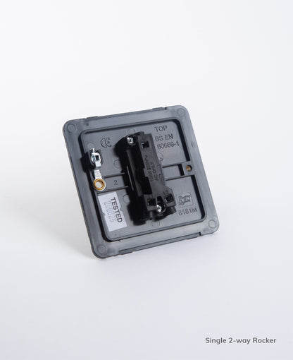 Cinnamon single rocker switch - 2-way